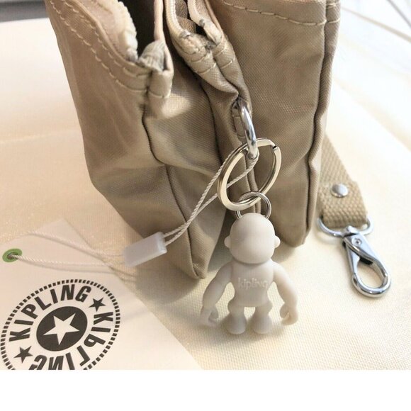 brand new Kipling CREATIVITY LARGE POUCHE metallic silver Multi-use makeup bag - Picture 7 of 7
